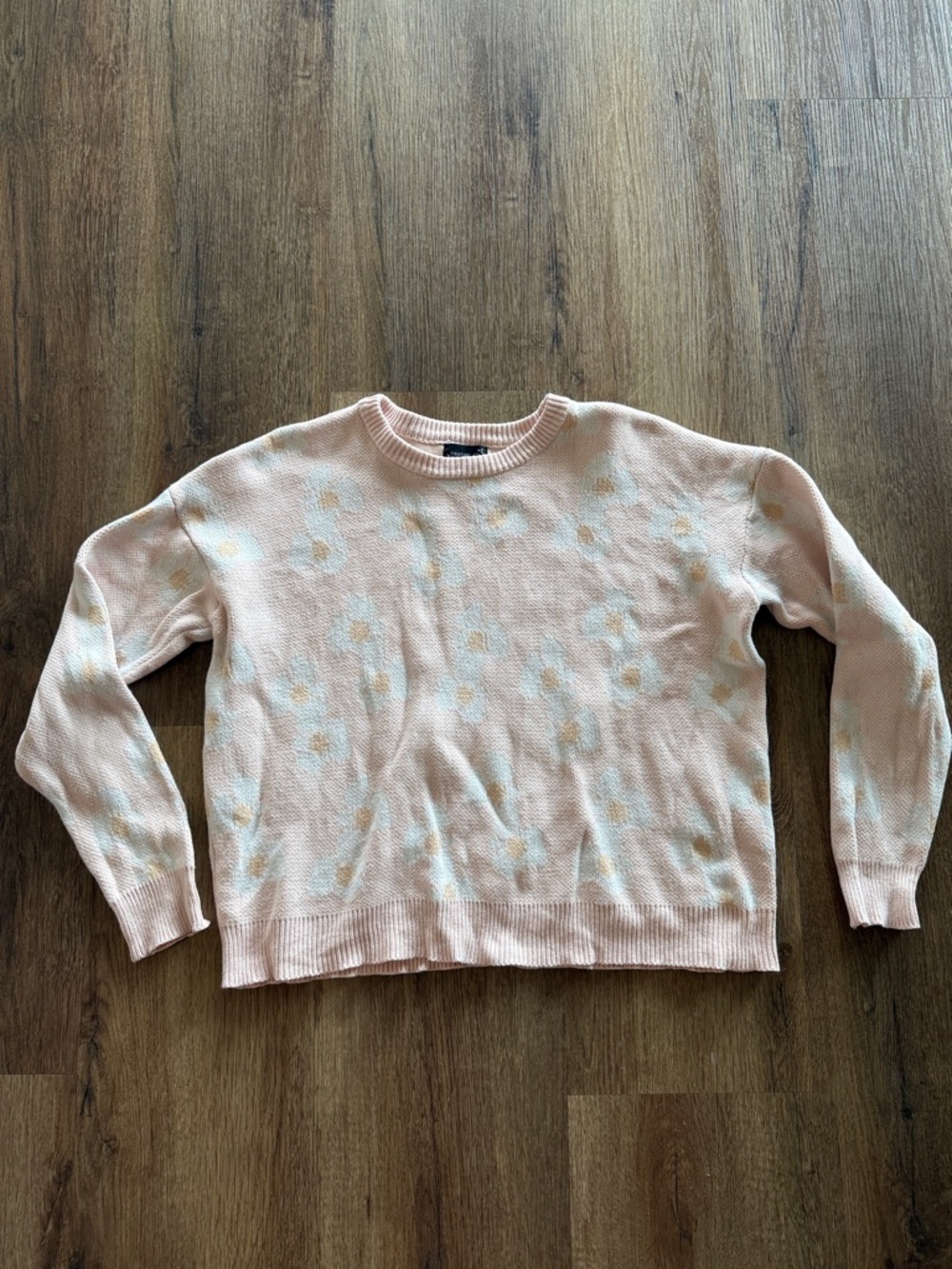 Light Pink Zinnia Crewneck Sweater